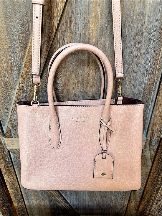 kate spade Handbags - Kate Spade Small Satchel Light Pink Tote with Removable Crossbody Strap